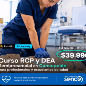 RCP y DEA 40 hrs semipresencial